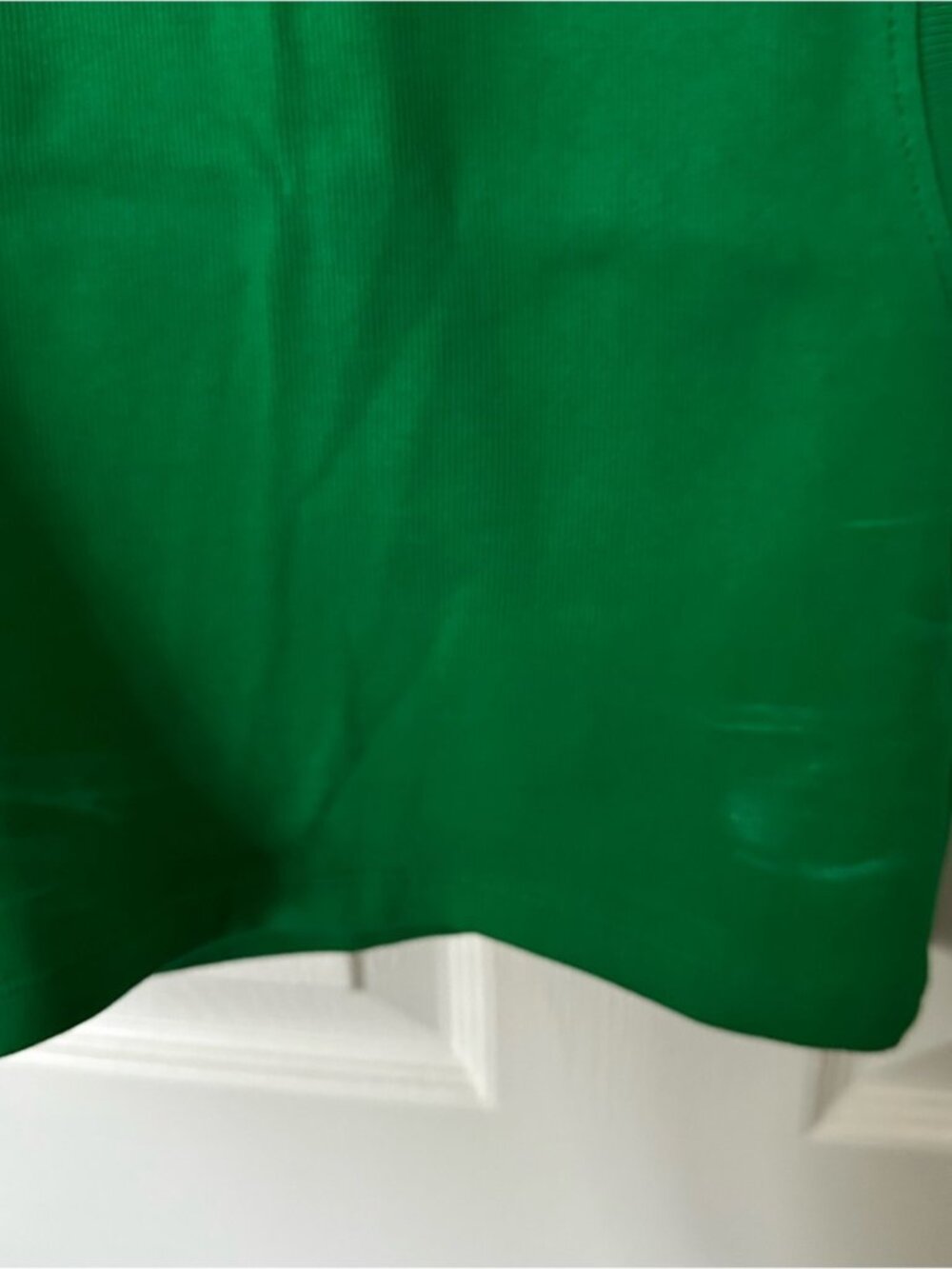 Green Ribbed Tank Top - Picture 3 of 3